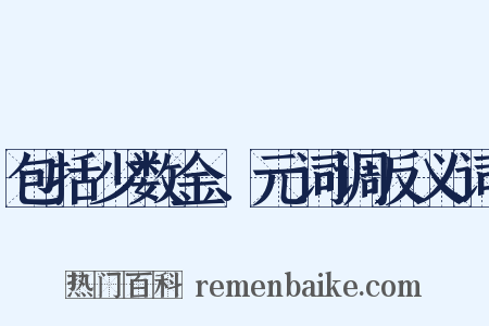 包括少数金、元词调反义词是什么意思的图片